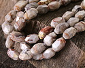 Laguna Lace Agate Microfaceted Long Nugget 15x9mm