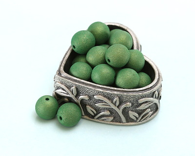 Czech Glass ColorTrends: Green Garden Round 6mm