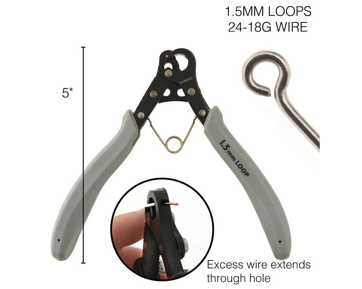 The BeadSmith 1-Step Looper Pliers, 1.5mm loop, 24-18g wire