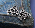 Mykonos Antique Silver (plated) Serpent Chandelier Focal Link 18x19mm
