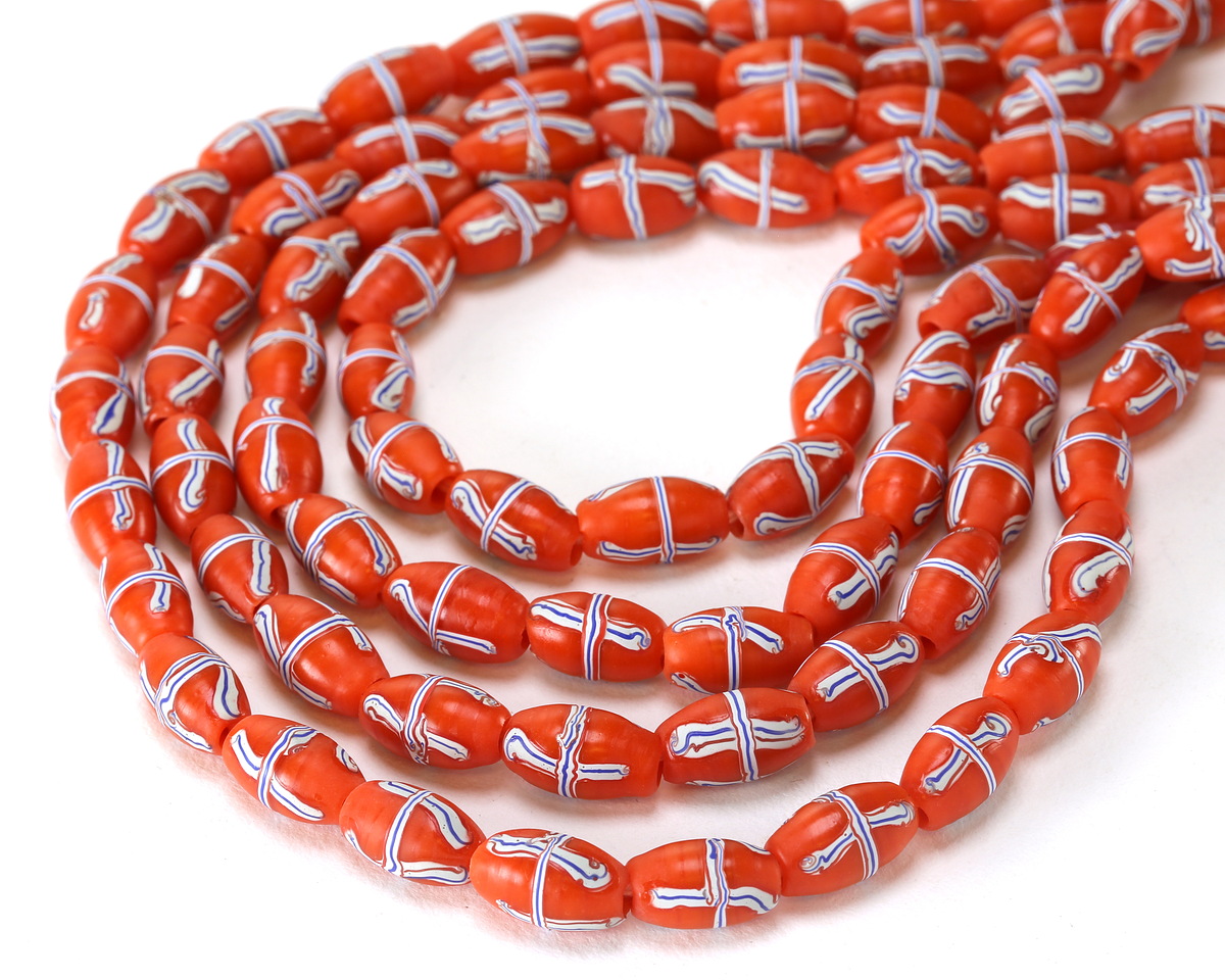 Indonesian Persimmon French Cross Rice 12-13x7mm