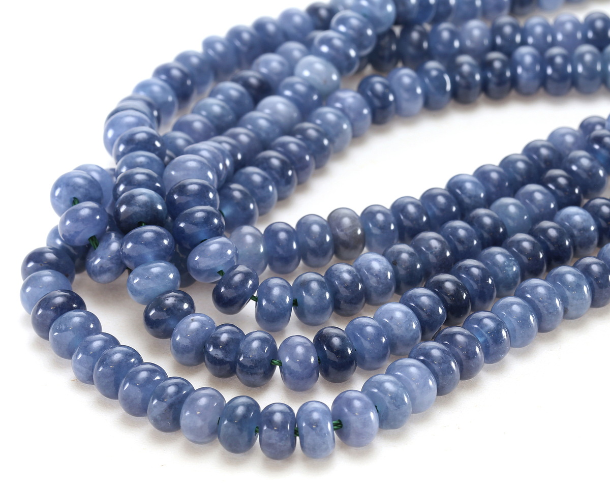 Denim Agate Rondelle 5x8mm