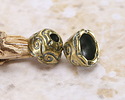 Mykonos Antique Brass (plated) Swirly Bead Cap 11mm