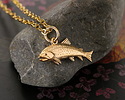 Nina Designs Bronze Trout Focal 21x12mm