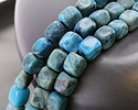Larimar Blue Crazy Lace Agate (Matte) Nugget (Large Hole) 10x8mm