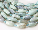 Arctic (light) Terra Agate Rice 21-24x13mm