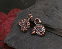 Mykonos Antique Copper (plated) Tiny Nautilus Charm 9x11mm