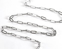 Stainless Steel Flat Paperclip Chain, 11x4mm links, 25ft Spool