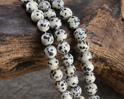 Dalmatian Jasper Round 8mm