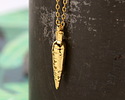 24K Gold (plated) Carrot Focal 6x30mm