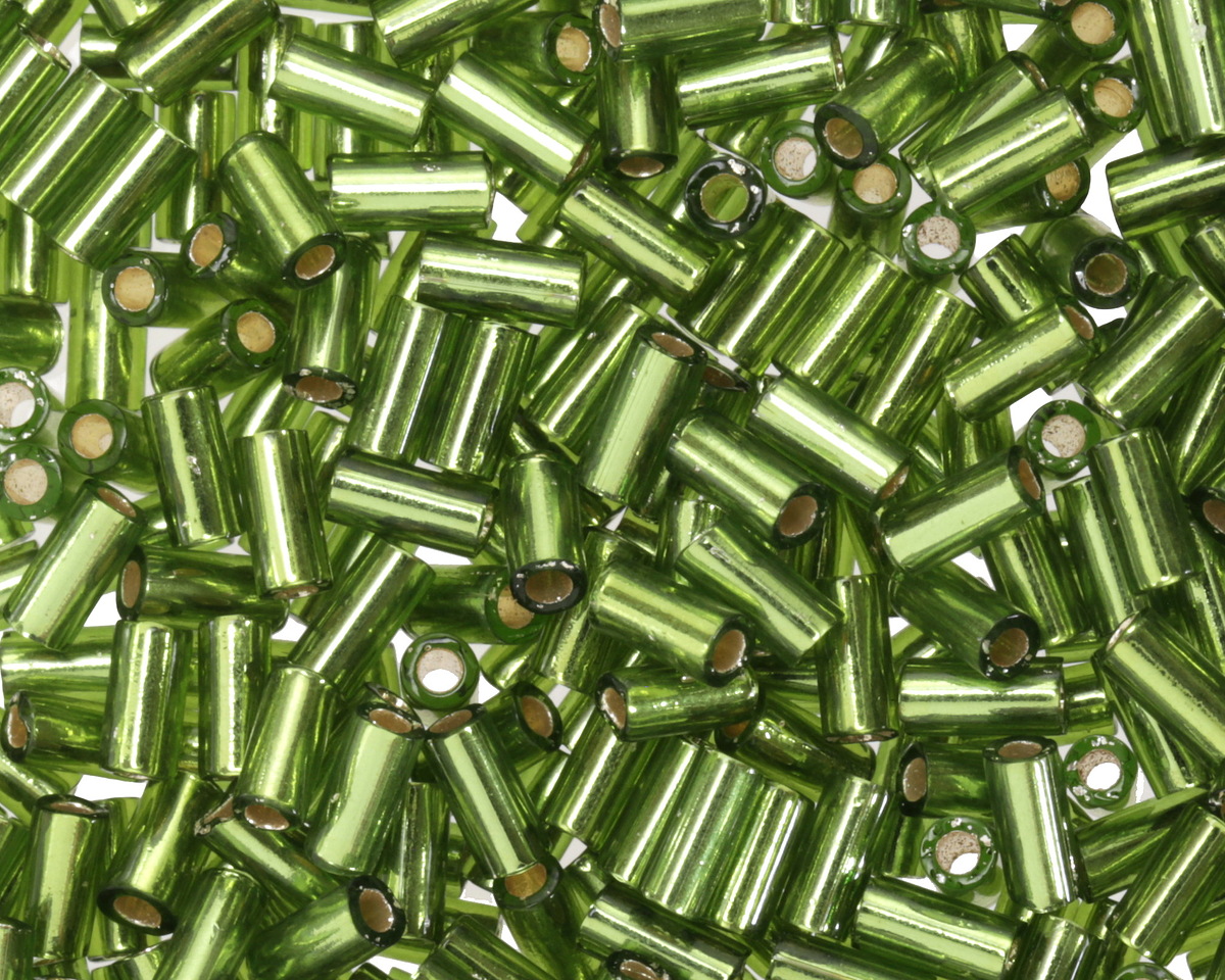 Miyuki Silver Lined Olive Bugle Bead 3mm