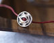 Antique Silver (plated) Sunburst Button 16mm
