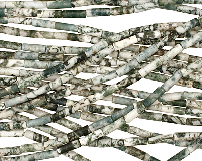Tree Agate Tube 12-13x4mm