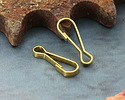Mykonos Solid Brass Spring Snap Hook Clasp 18x6mm