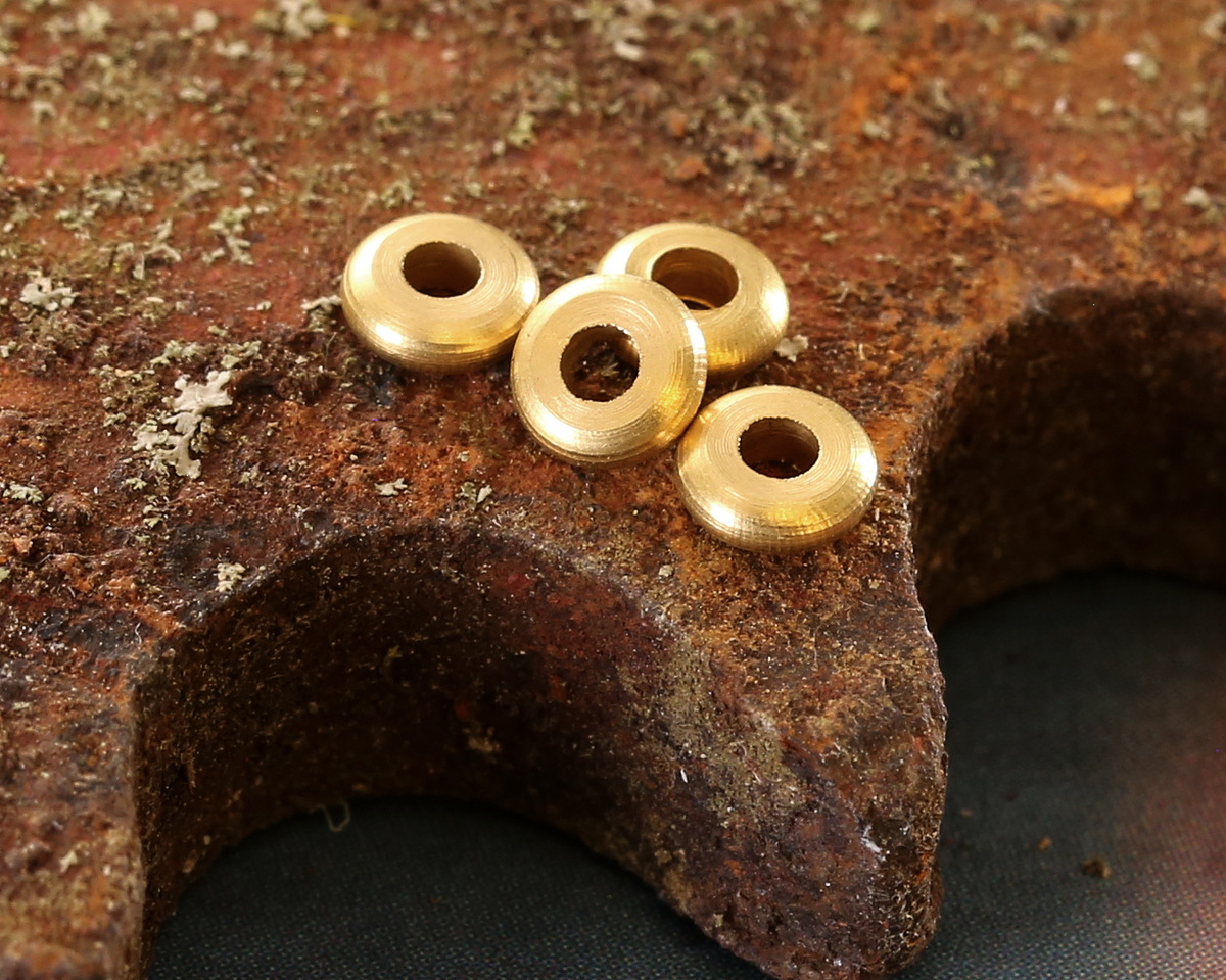 Mykonos Solid Brass Spacer Rondelle 4mm