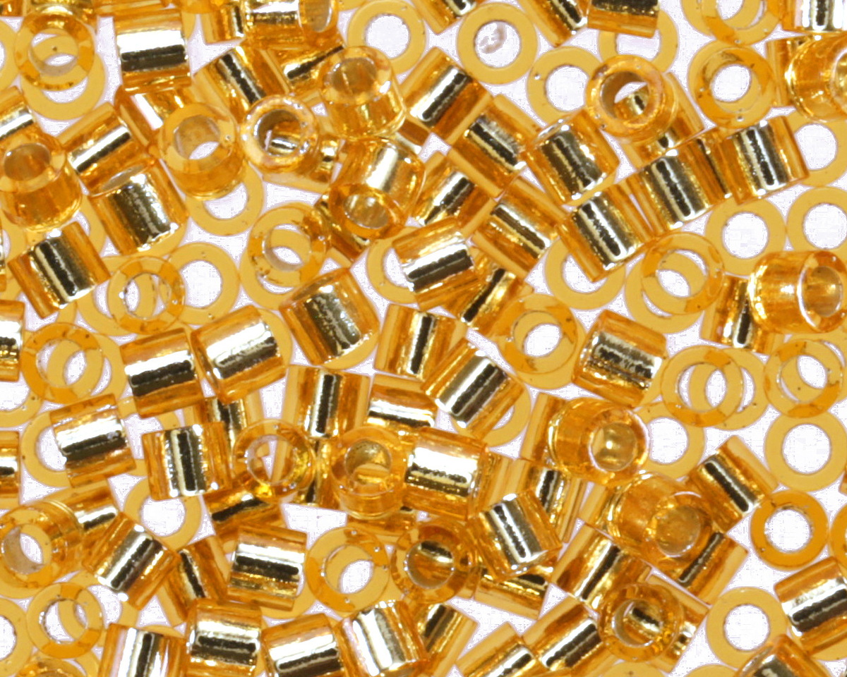 Miyuki Delica Silver Lined Gold (DBS0042) 15/0 Seed Bead