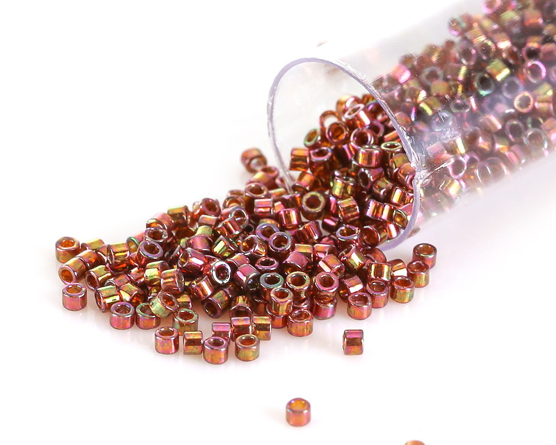 Miyuki Delica Cinnamon Rainbow Gold Luster (DB0126) 11/0 Seed Bead