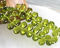 Czech Glass Olivine Teardrop 6x9mm