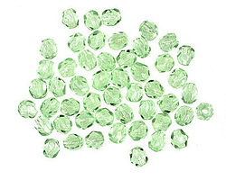 Czech Glass Peridot Fire Polished Round 4mm