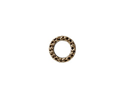 TierraCast Antique Brass (plated) Small Hammertone Ring 9mm