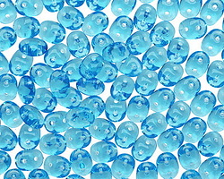 Aquamarine SuperDuo 2x5mm Seed Bead