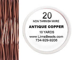 Parawire Antique Copper 20 gauge, 10 yards