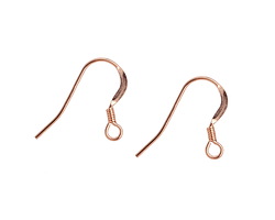 Rose Gold-Filled Flat w/ Coil Earwire