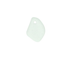 Seafoam Beach-Style Glass Small Freeform Drop 6-12x11-15mm