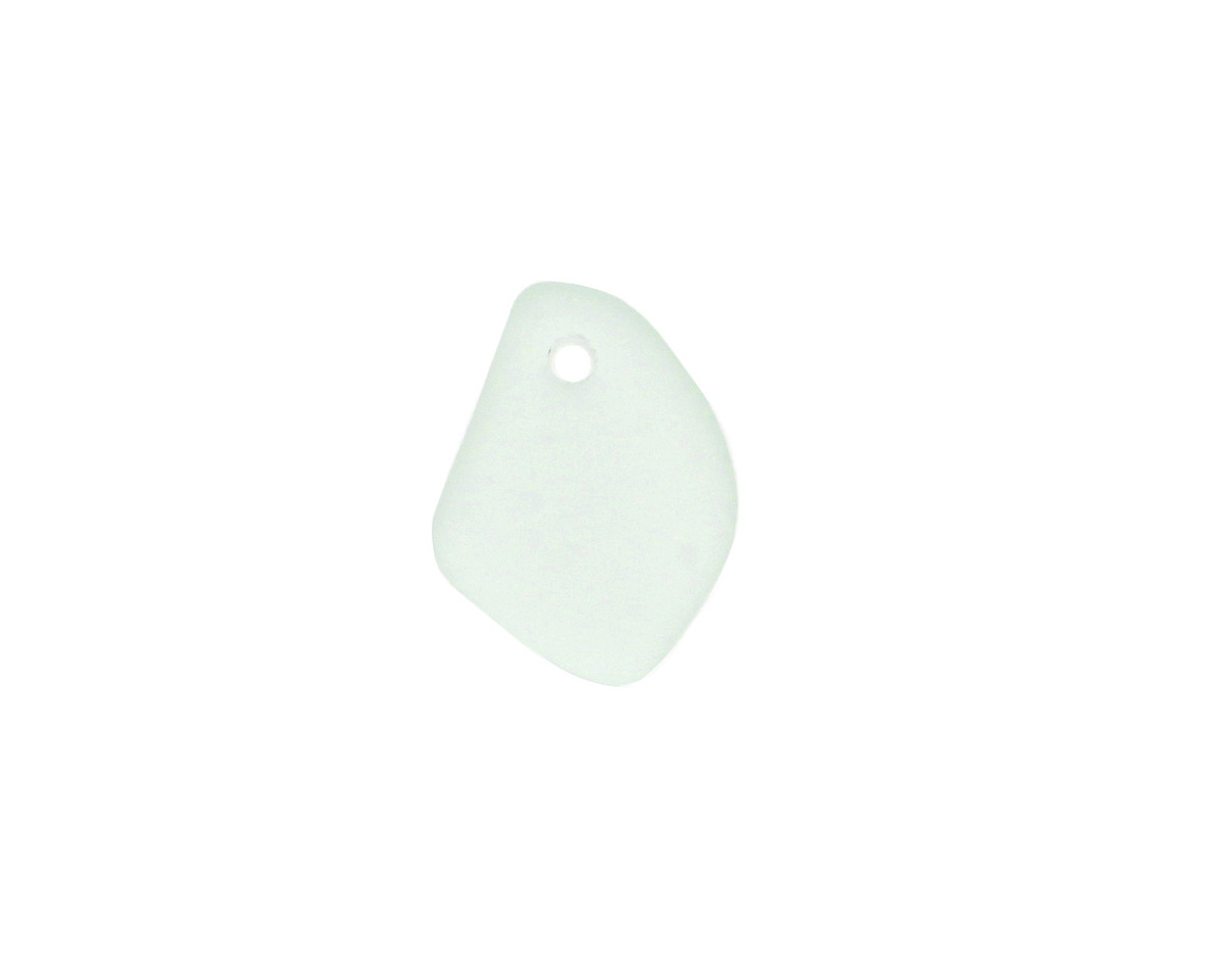 Seafoam Beach-Style Glass Small Freeform Drop 6-12x11-15mm