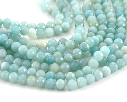 Amazonite (AA) Faceted Round 6mm