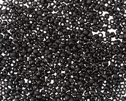 Matte Jet Round 11/0 Seed Bead