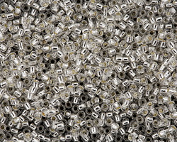 TOHO Glow In The Dark Crystal/Glow Green (w/ Silver Lining) Round 11/0 Seed Bead