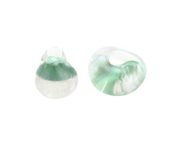 Unicorne Beads Glass Crisp Mint Teardrop 9-10mm