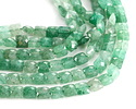 Green Strawberry Quartz (A) Microfaceted Square 8mm