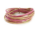 Party Pink Round Leather Cord 2mm