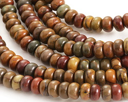 Red Creek Jasper Rondelle 6mm