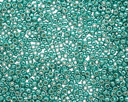TOHO PermaFinish Galvanized Green Tea Round 11/0 Seed Bead