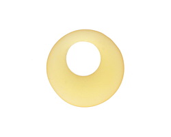 Desert Gold Beach-Style Glass Off Center Donut 20mm