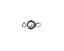Zola Elements Antique Silver (plated) Porthole Link 19x9mm