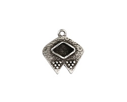 Cymbal Kipos II Antique Silver (plated) Ending for GemDuo 16x18mm