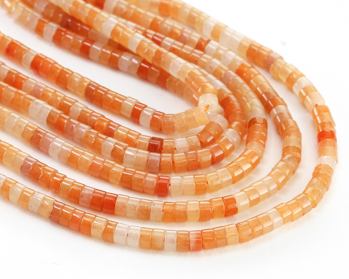 Red Aventurine Heishi 2x4mm