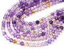 Ametrine (AA) Microfaceted Round 4mm