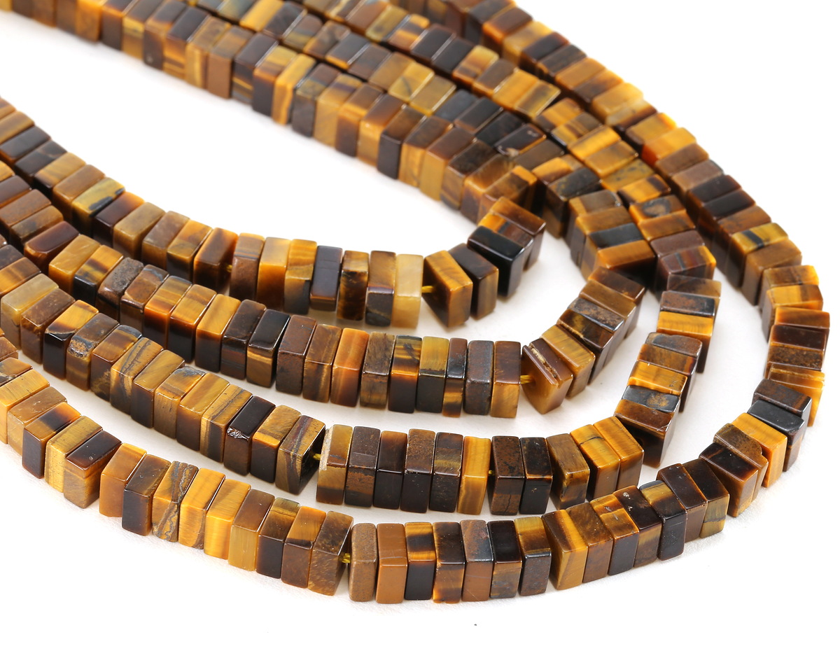 Tiger Eye Squaredelle 3x6mm