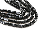 Black Obsidian Microfaceted Heishi 3x6mm