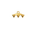 Cymbal Vani III 24K Gold (plated) Ending for GemDuo 8x16mm