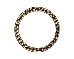 TierraCast Antique Brass (plated) 1" Hammertone Ring 25mm