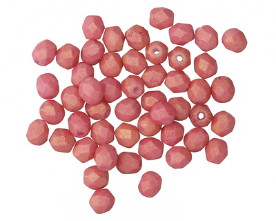 Czech Glass Pacifica Watermelon Fire Polished Round 4mm