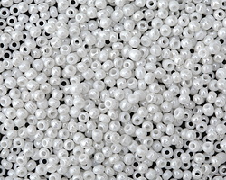 Pearl White Round 11/0 Seed Bead