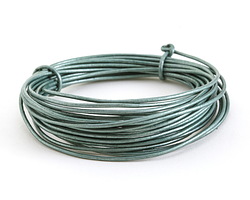 Metallic Sea Mist Round Leather Cord 1.5mm, 16 feet