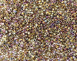 Miyuki Delica Metallic Golden Olive Iris (DB0029) 11/0 Seed Bead